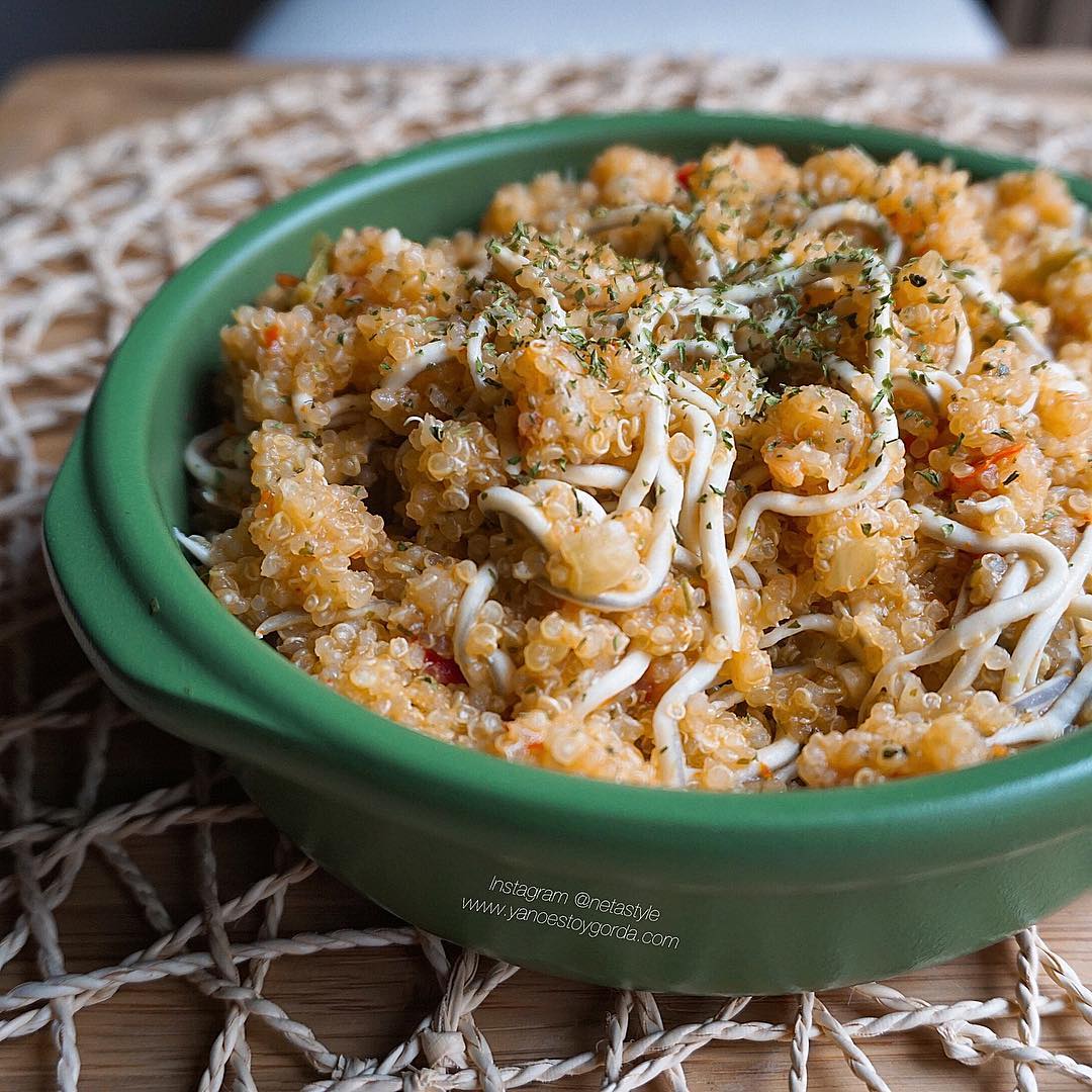 QUINOA CON GAMBAS PICANTES