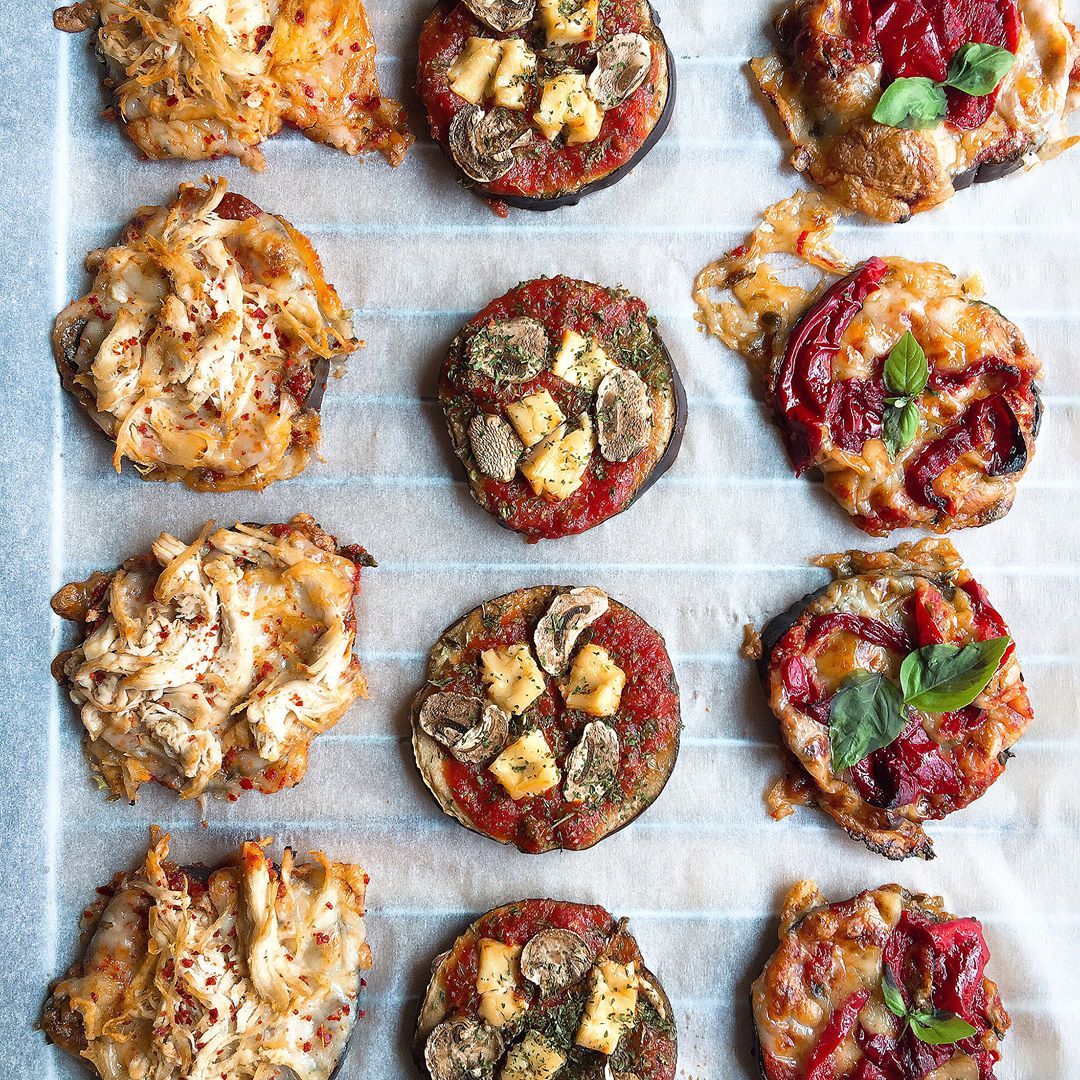MINI PIZZAS DE BERENJENA