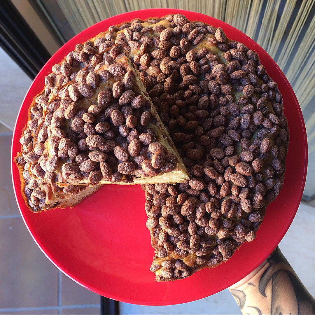 BIZCOCHO DE NARANJA Y CACAO