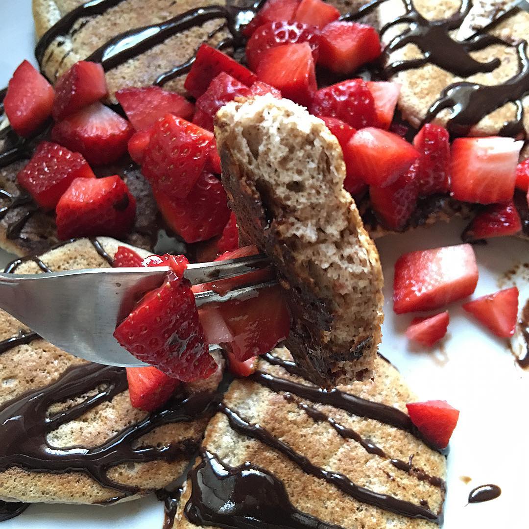 Mini tortitas de avena esponjosas con canela "fit" Mini tortitas de avena esponjosas con canela "fit"