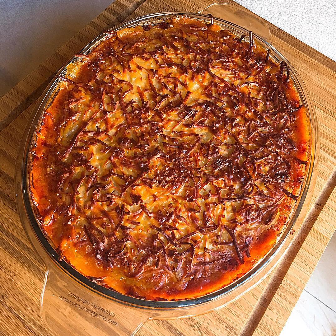 Pastel de carne saludable