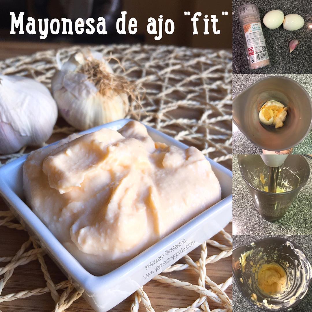 Mayonesa "fit" de ajo (allioli sin aceite) Mayonesa "fit" de ajo (allioli sin aceite)