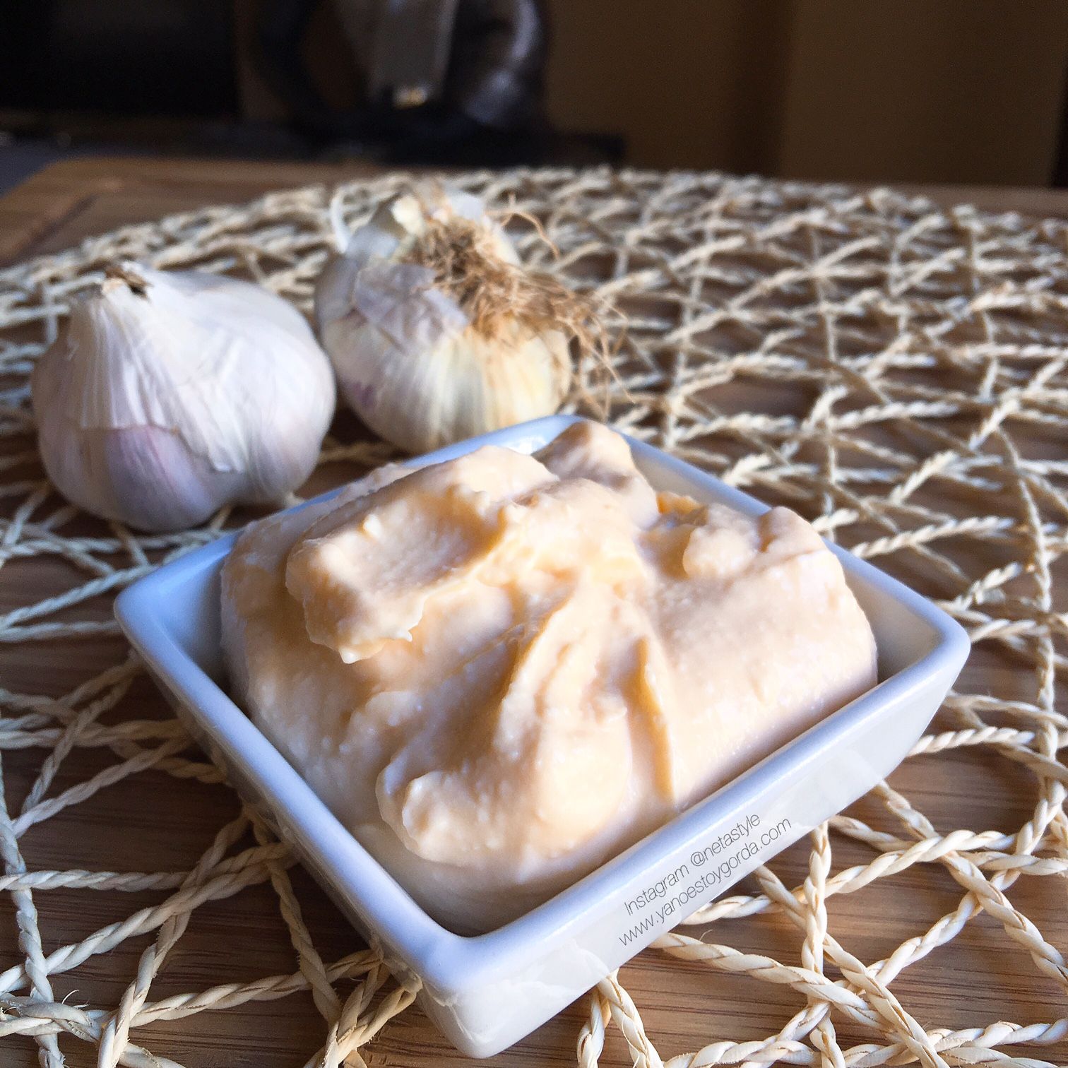 MAYONESA DE AJO SIN ACEITE