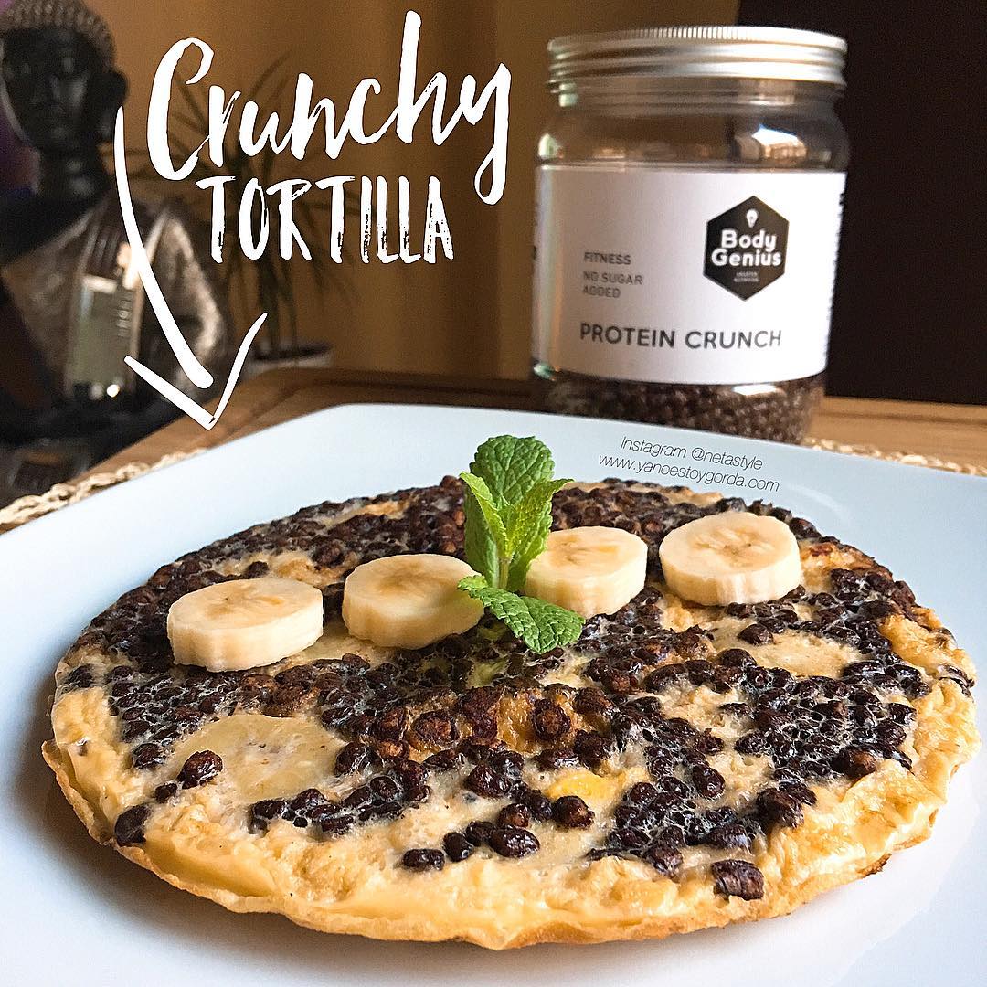RECETA FITNESS: Crunchy tortilla de plátano
