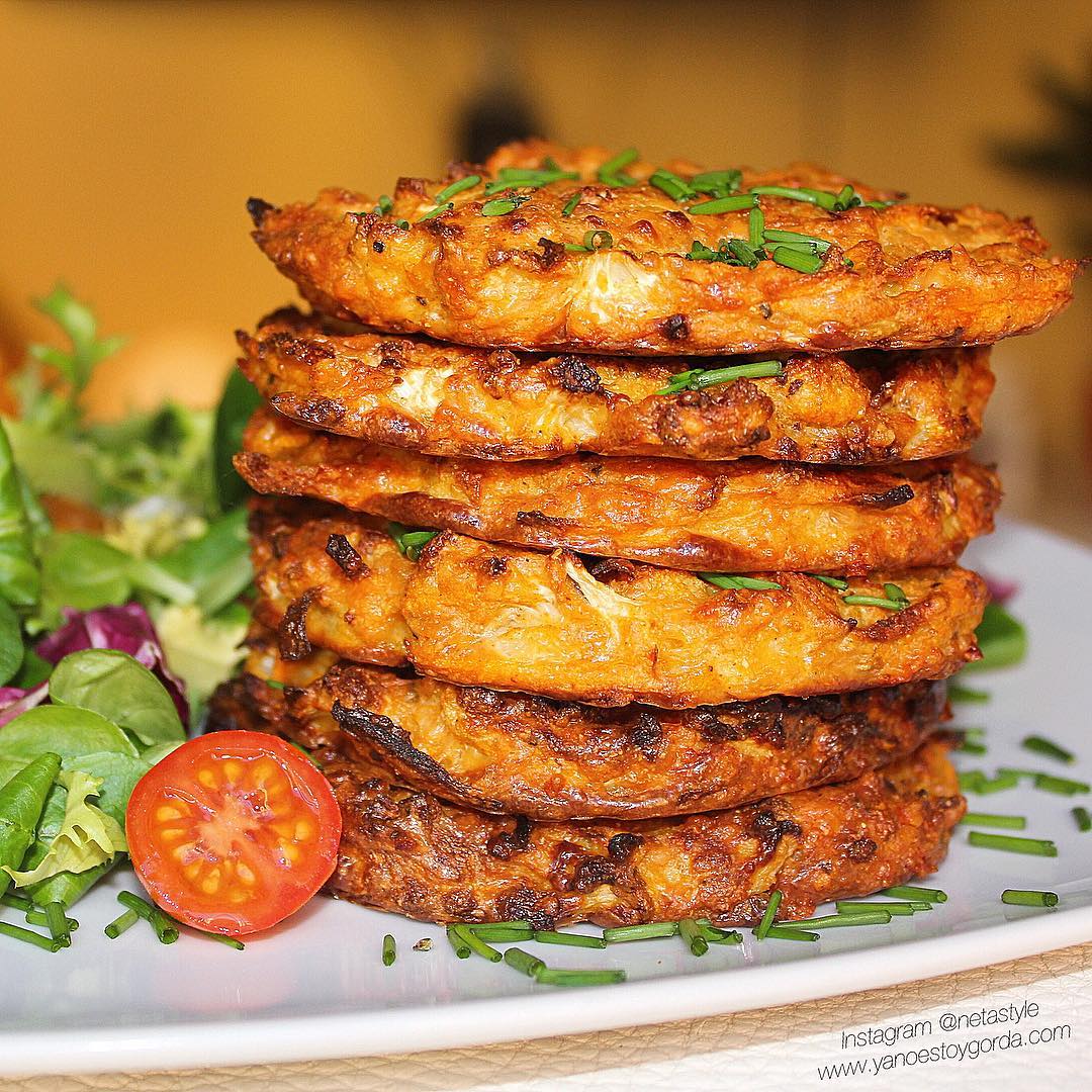 TORTAS DE COLIFLOR Y ZANAHORIA