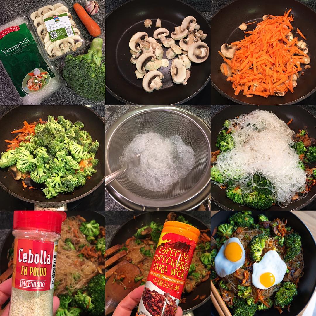 FIDEOS CHINOS CON VERDURAS
