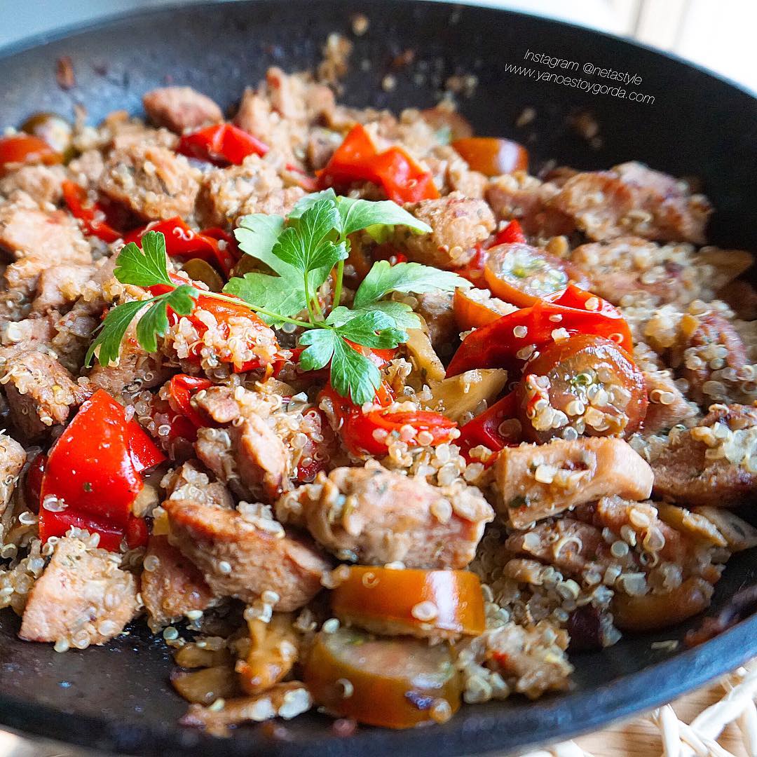 Ragout de pavo con quinoa y verduras