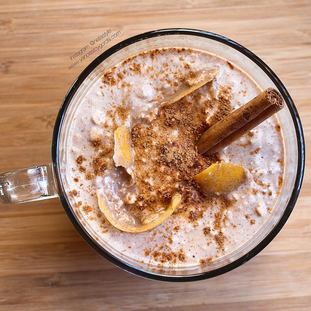 Overnight Oats (Gachas de avena fresquitas) "a lo arroz con leche"