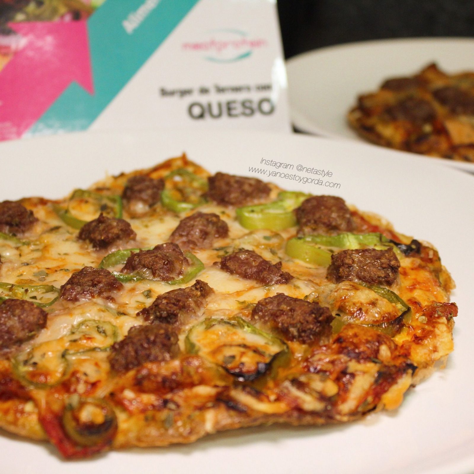 TORTILLA PIZZA DE HAMBURGUESA DE TERNERA