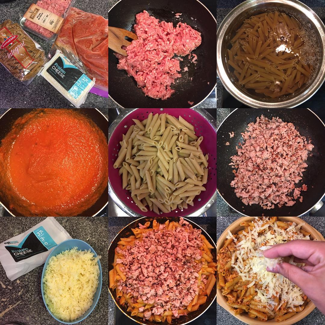 MACARRONES INTEGRALES CON POLLO MACARRONES INTEGRALES CON POLLO