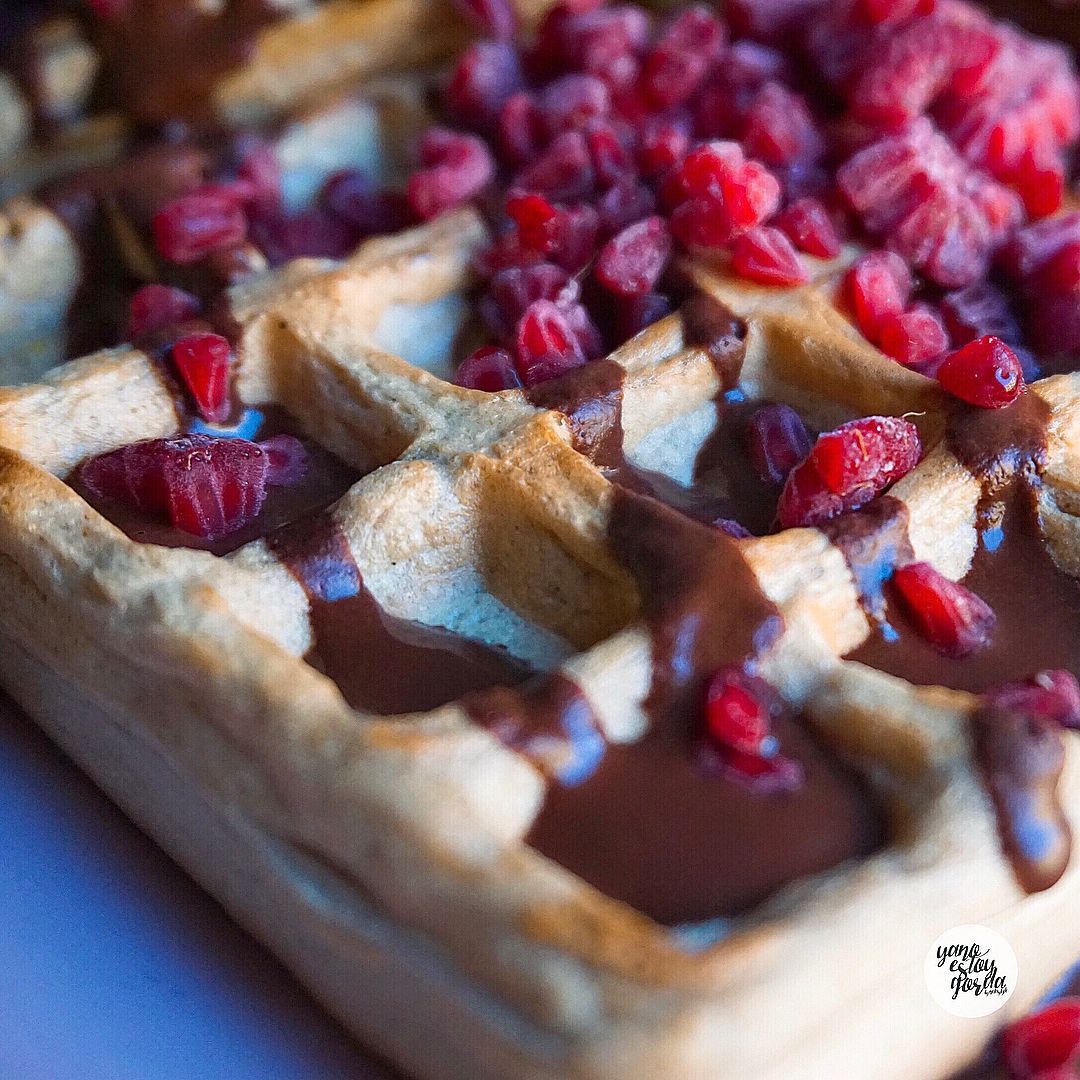 Gofres de avena con cacao Gofres de avena con cacao