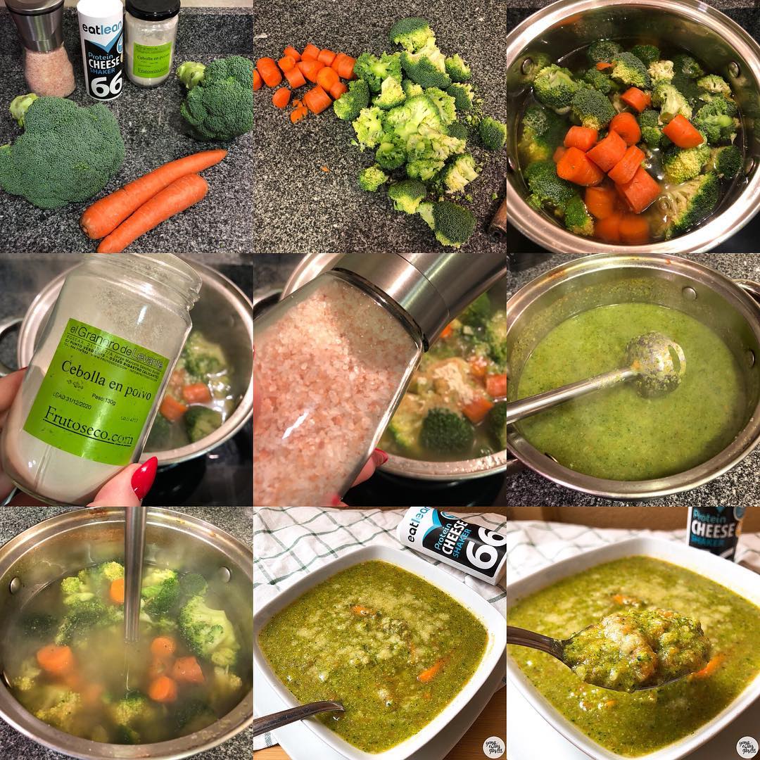 Sopa de brócoli y zanahoria Sopa de brócoli y zanahoria