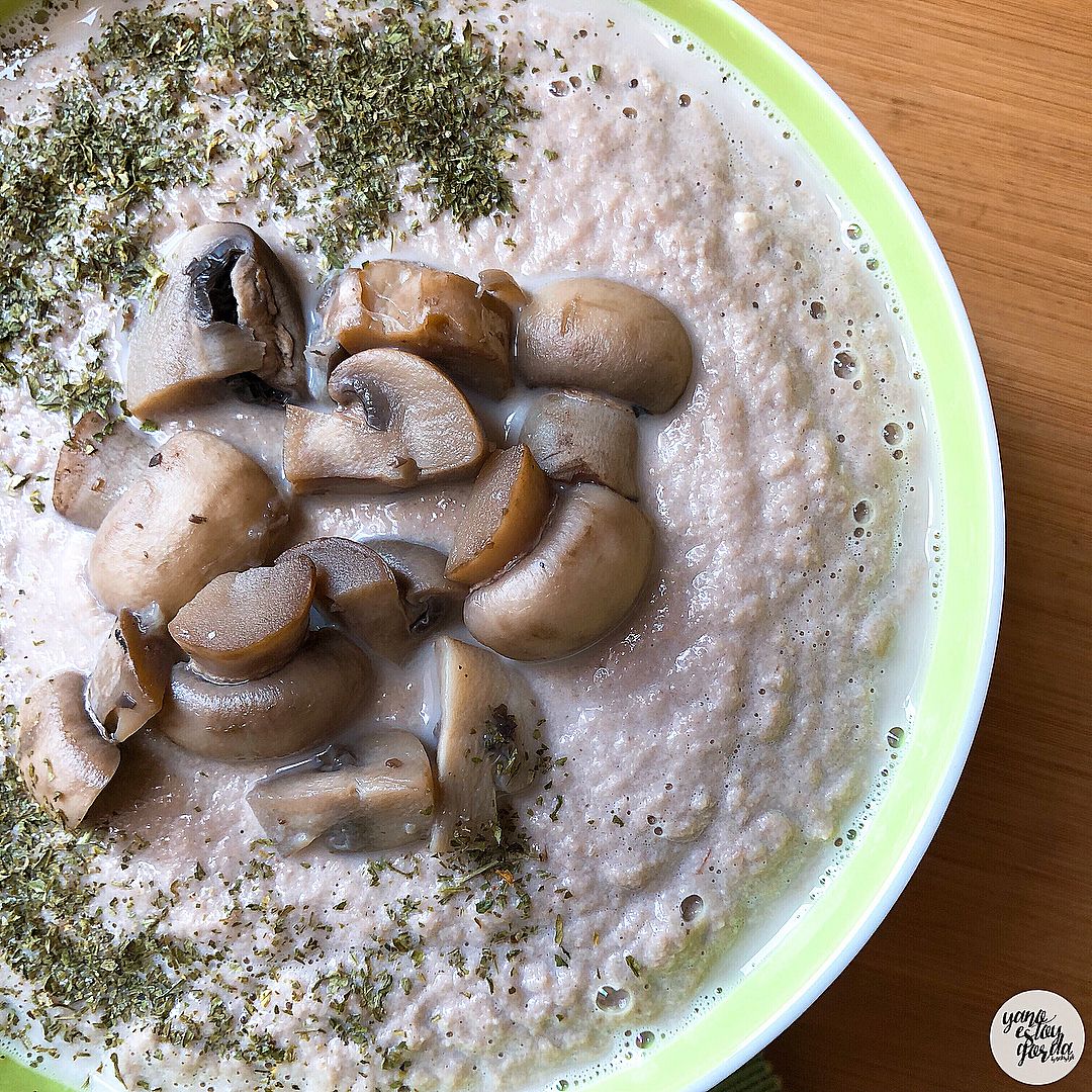 CREMA DE CHAMPIÑONES VEGETARIANA