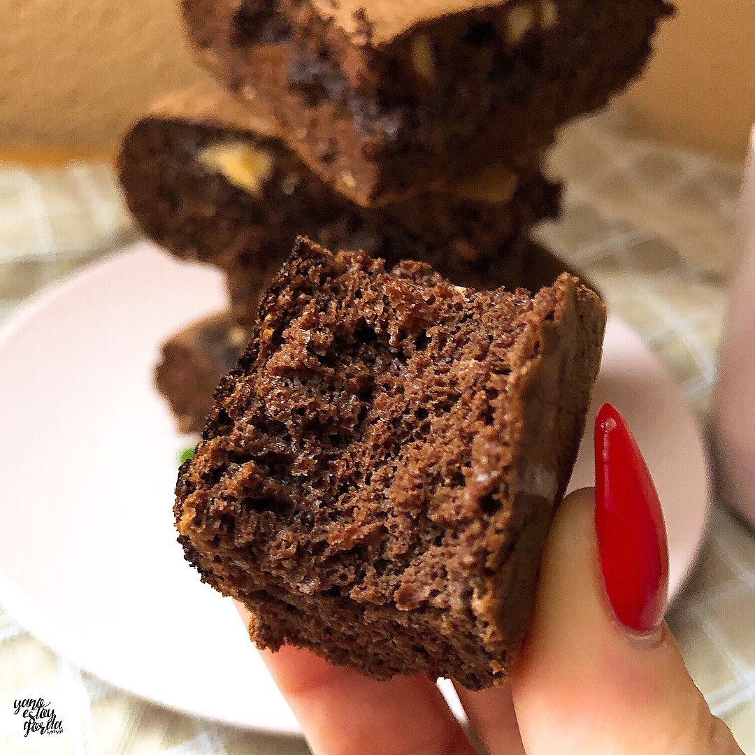 Brownie saludable a la sartén Brownie saludable a la sartén