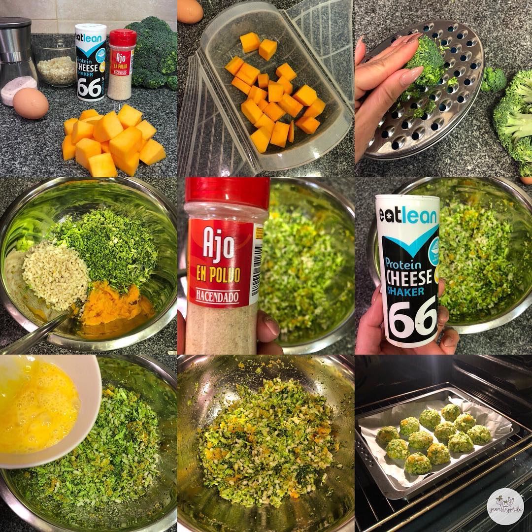 ALBÓNDIGAS DE CALABAZA, ARROZ Y BRÓCOLI Albóndigas de calabaza, arroz integral y brócoli