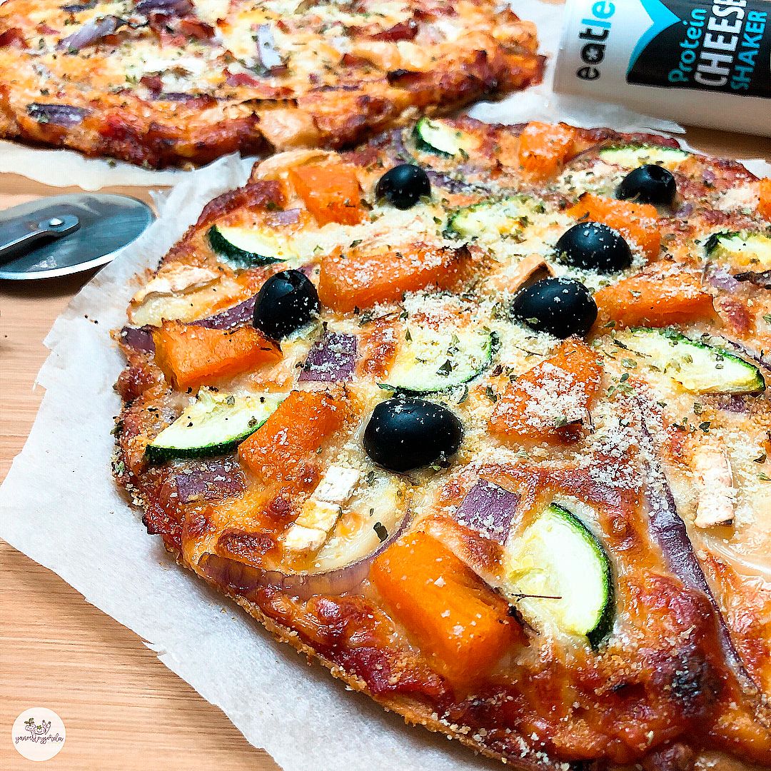 Pizza de espelta integral y calabaza asada