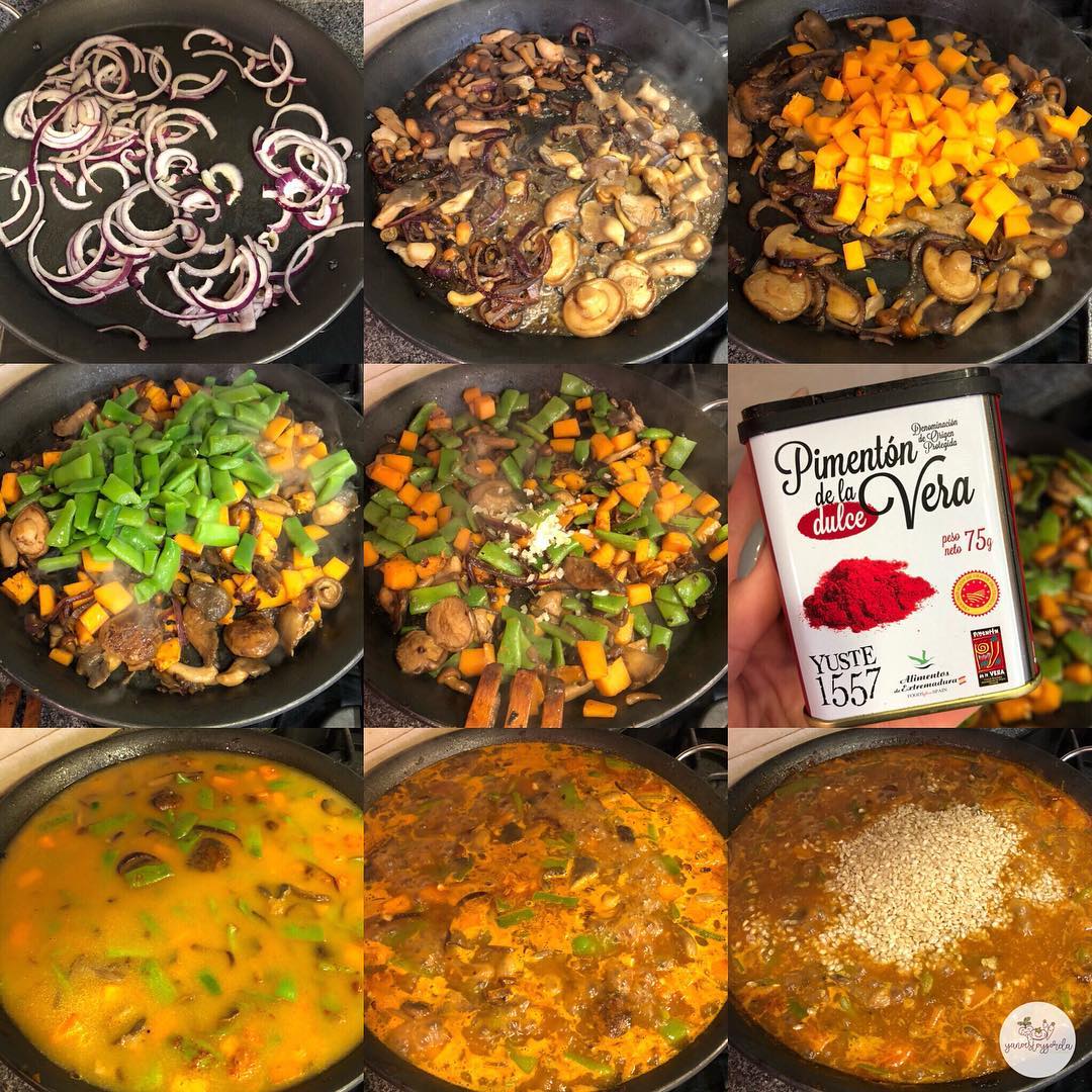 ARROZ INTEGRAL CON CALABAZA Y SETAS Arroz integral con calabaza y setas