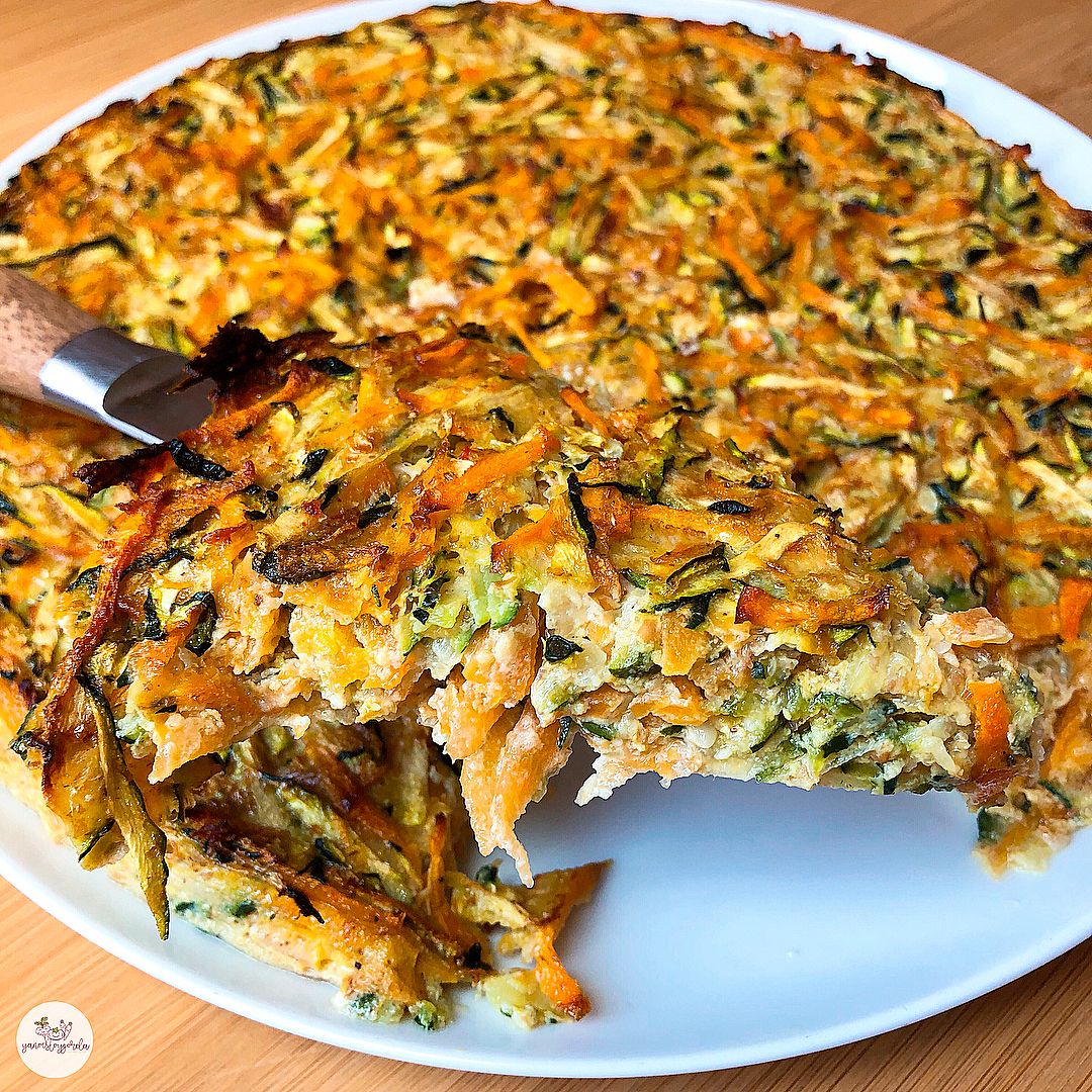 Torta de calabacín y zanahoria