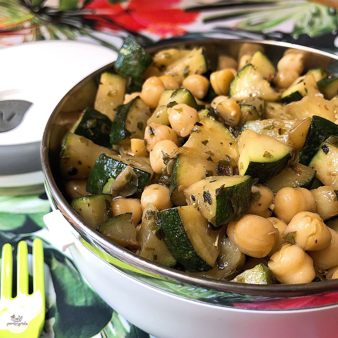 Garbanzos con calabacín Garbanzos con calabacín