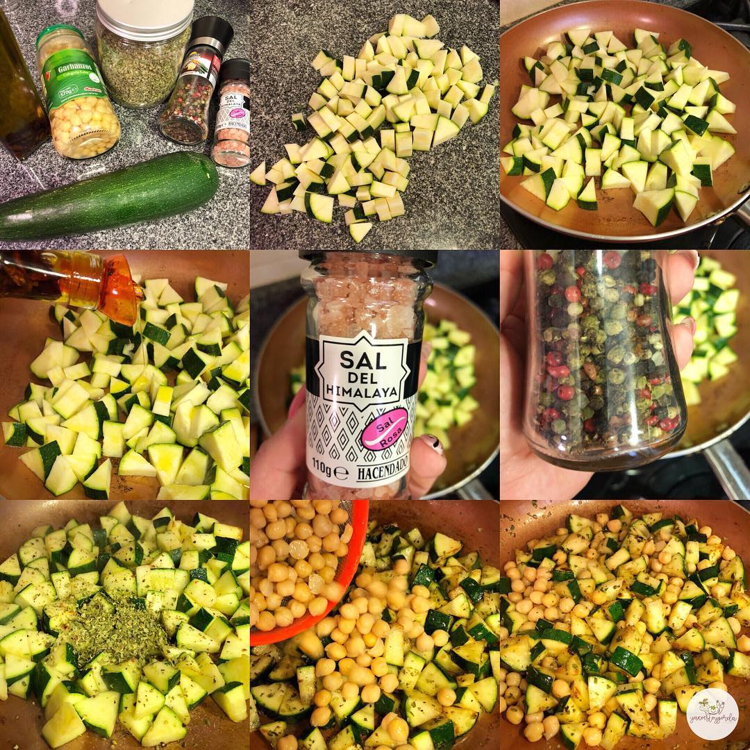 Garbanzos con calabacín Garbanzos con calabacín