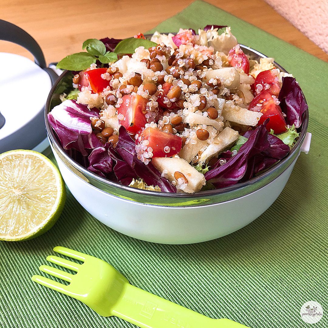 Ensalada de quinoa y lentejas Ensalada de quinoa y lentejas