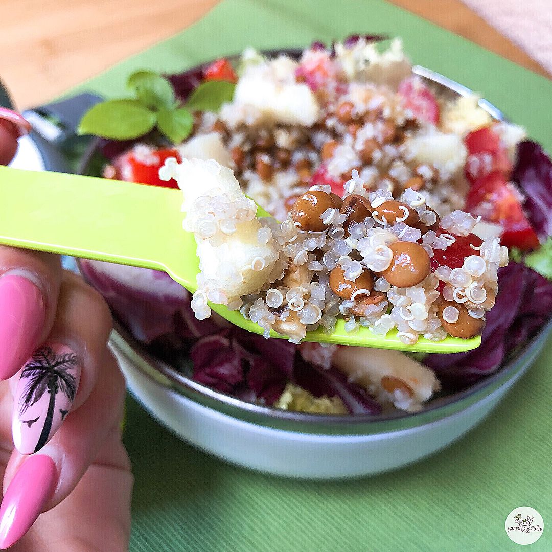 Ensalada de quinoa y lentejas Ensalada de quinoa y lentejas