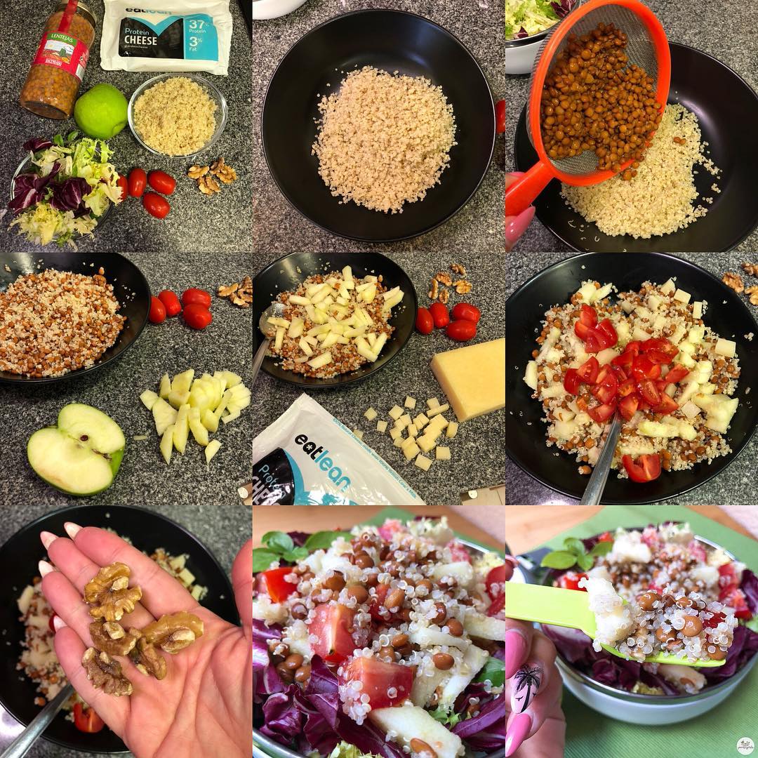 Ensalada de quinoa y lentejas Ensalada de quinoa y lentejas