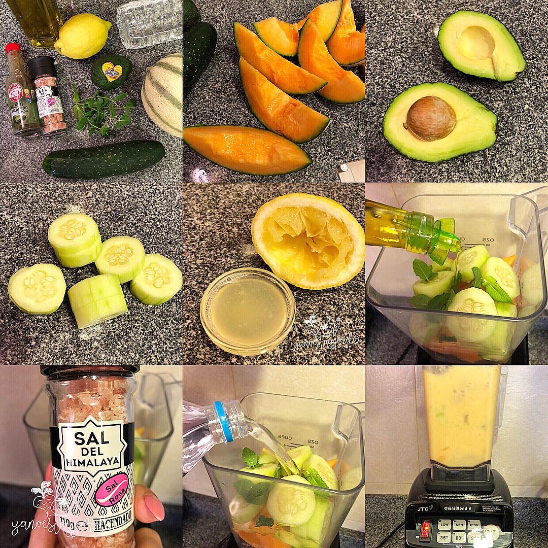 GAZPACHO DE MELÓN Y AGUACATE Gazpazcho de melón y aguacate