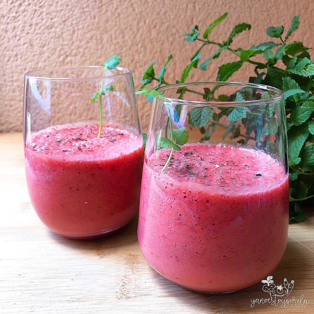 GAZPACHO DE FRAMBUESAS Gazpazcho de frambuesas