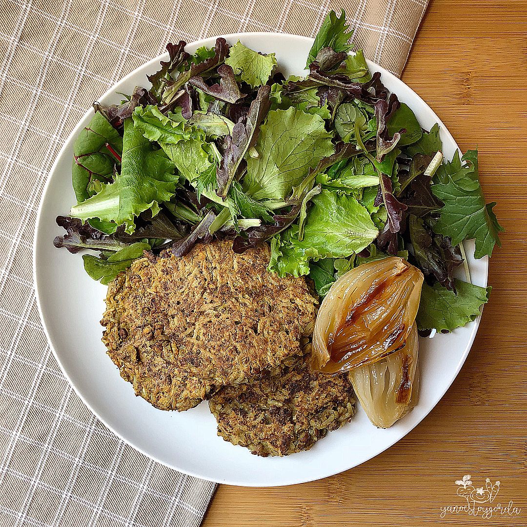 Hamburguesas de lentejas y arroz al curry Hamburguesas de lentejas y arroz al curry