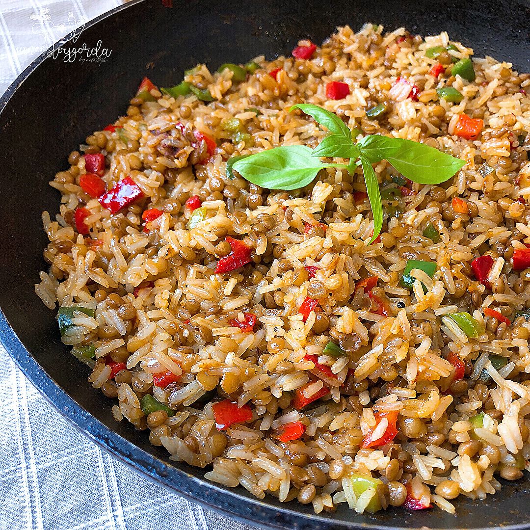 Lentejas con arroz al curry Lentejas con arroz al curry