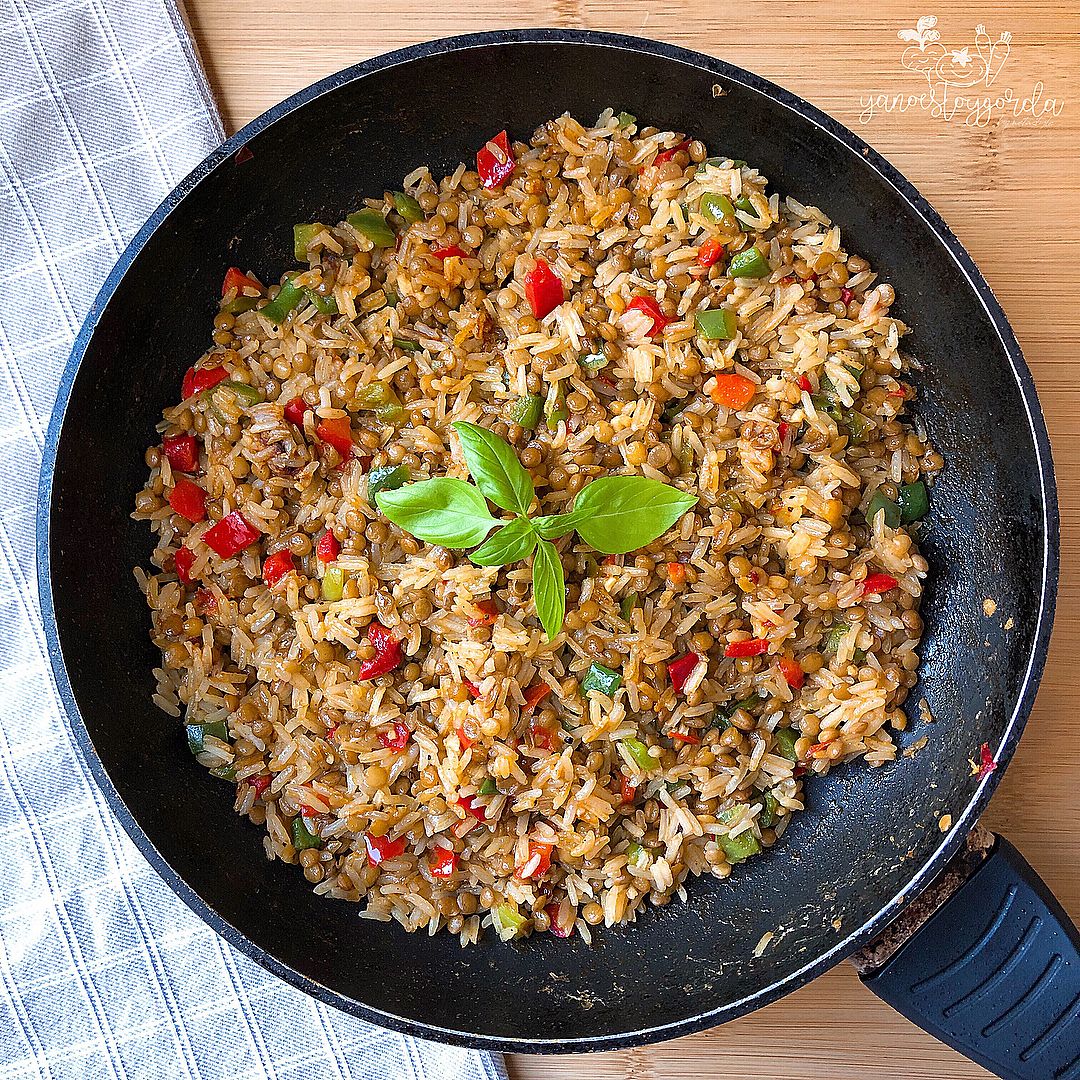 Lentejas con arroz al curry Lentejas con arroz al curry