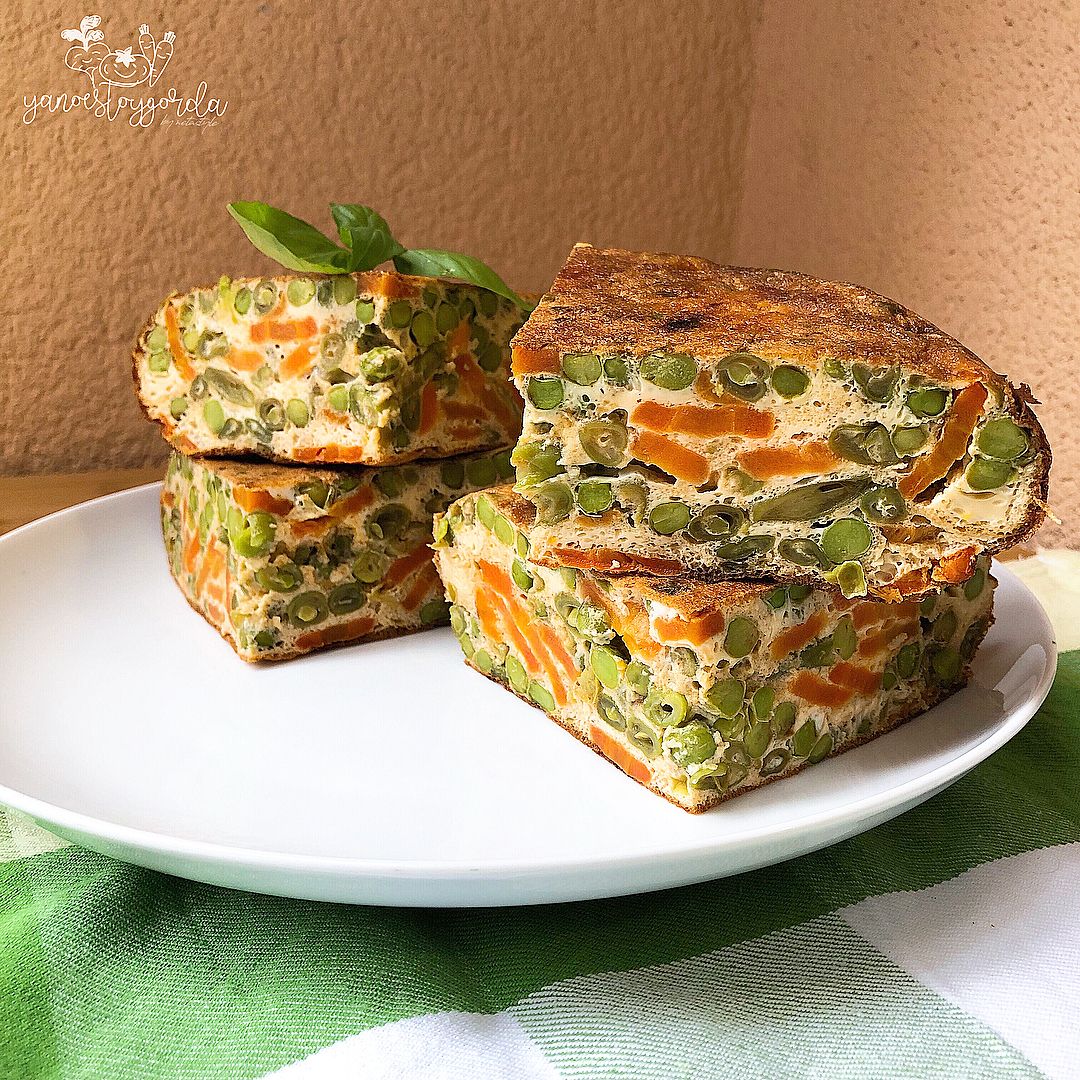 Tortilla de menestra de verduras Tortilla de menestra de verduras