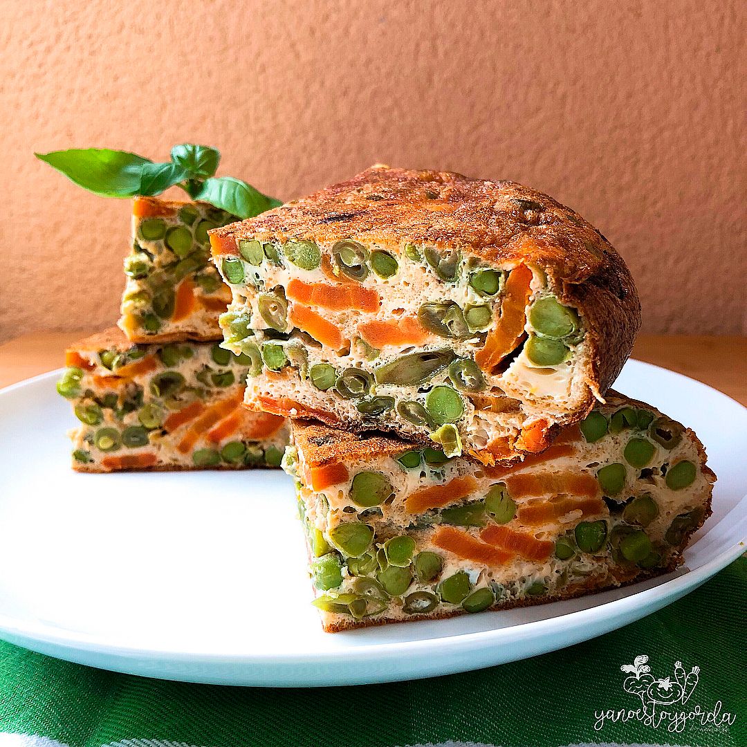 Tortilla de menestra de verduras