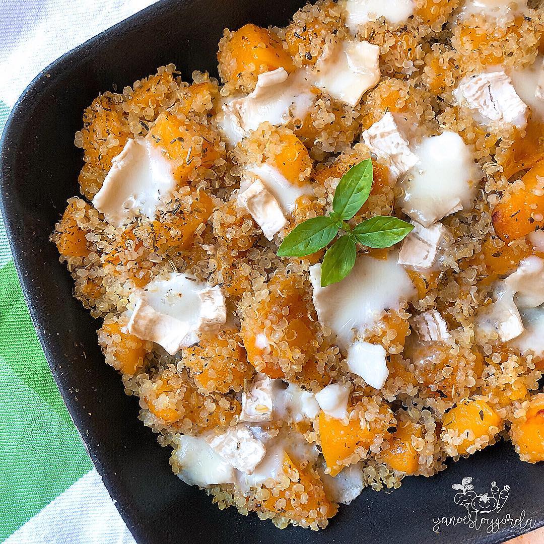 QUINOA CON CALABAZA Y QUESO DE CABRA Quinoa con calabaza y queso de cabra