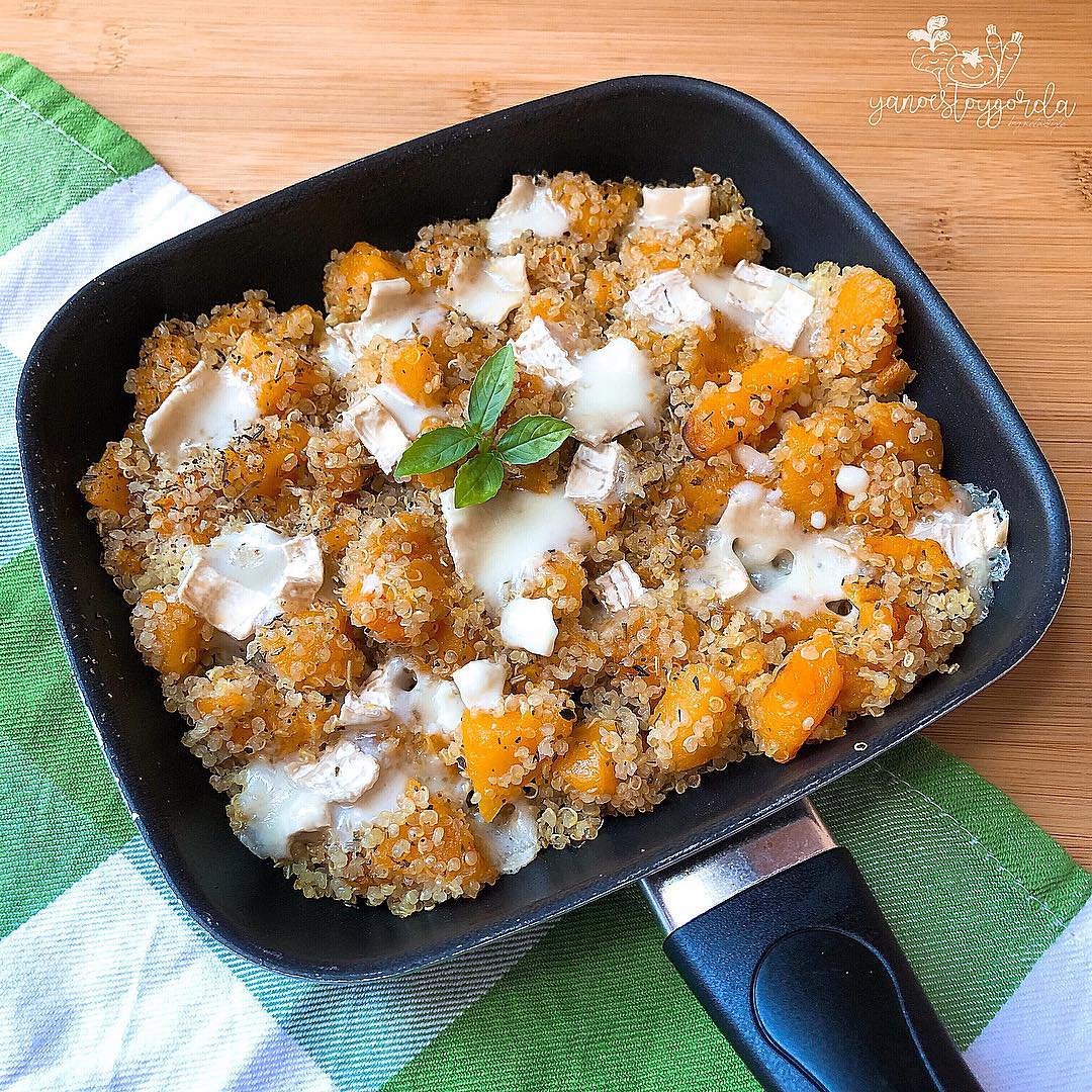 QUINOA CON CALABAZA Y QUESO DE CABRA Quinoa con calabaza y queso de cabra