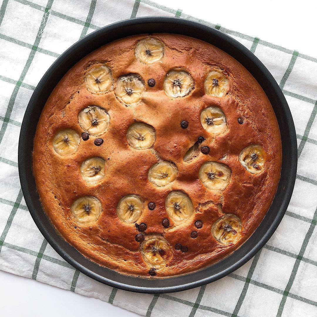 Torta de plátano y cacahuete Torta de plátano y cacahuete