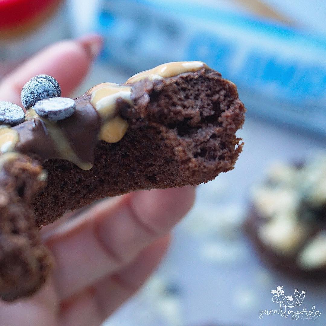 Donettes de chocolate saludables Donettes de chocolate saludables