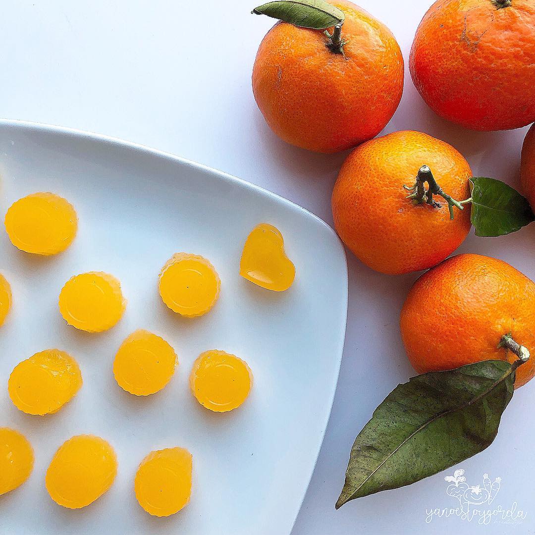 Gominolas de mandarina sin azúcar