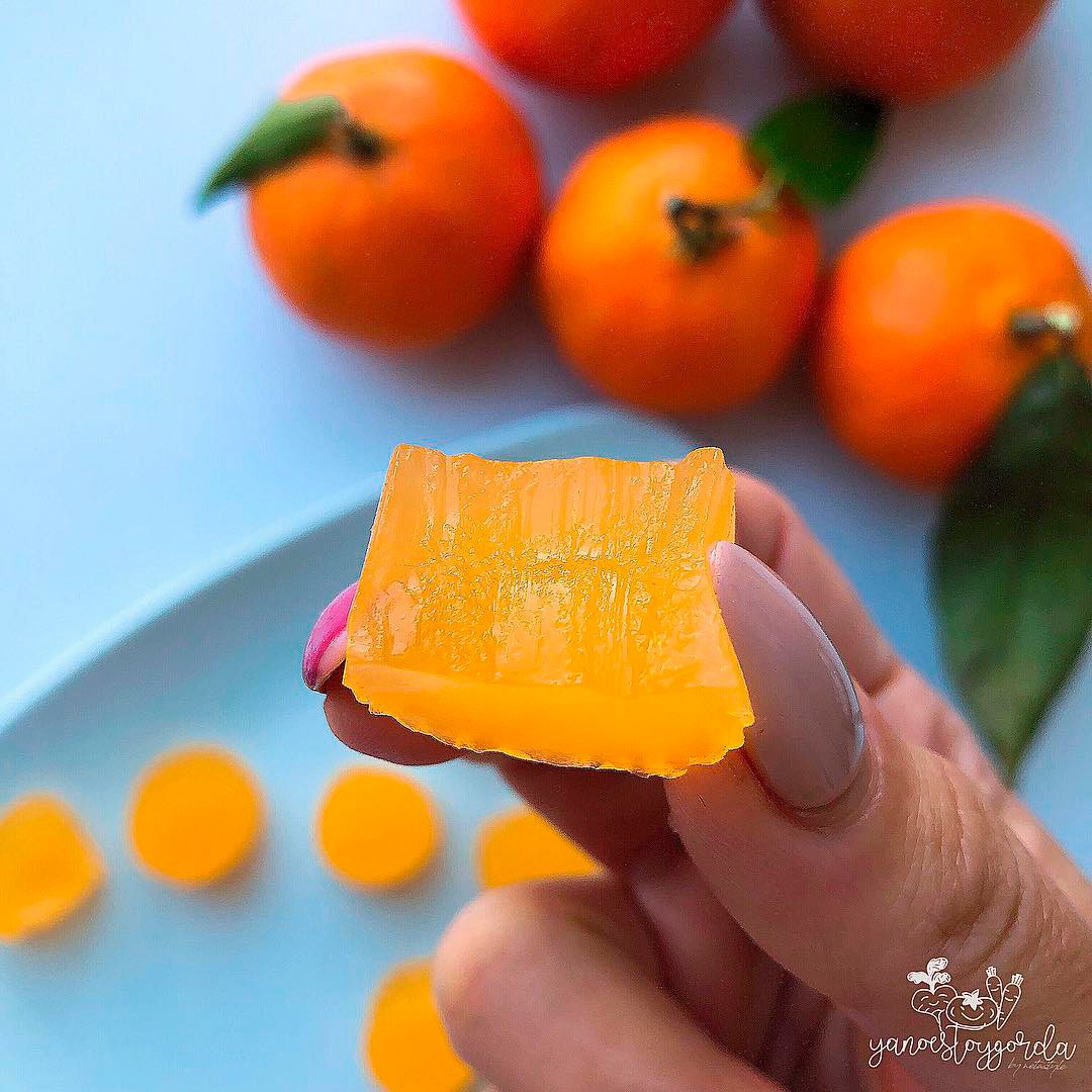 Gominolas de mandarina sin azúcar