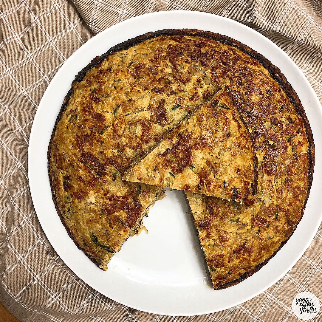 Frittata de calabacín saludable Frittata de calabacín saludable