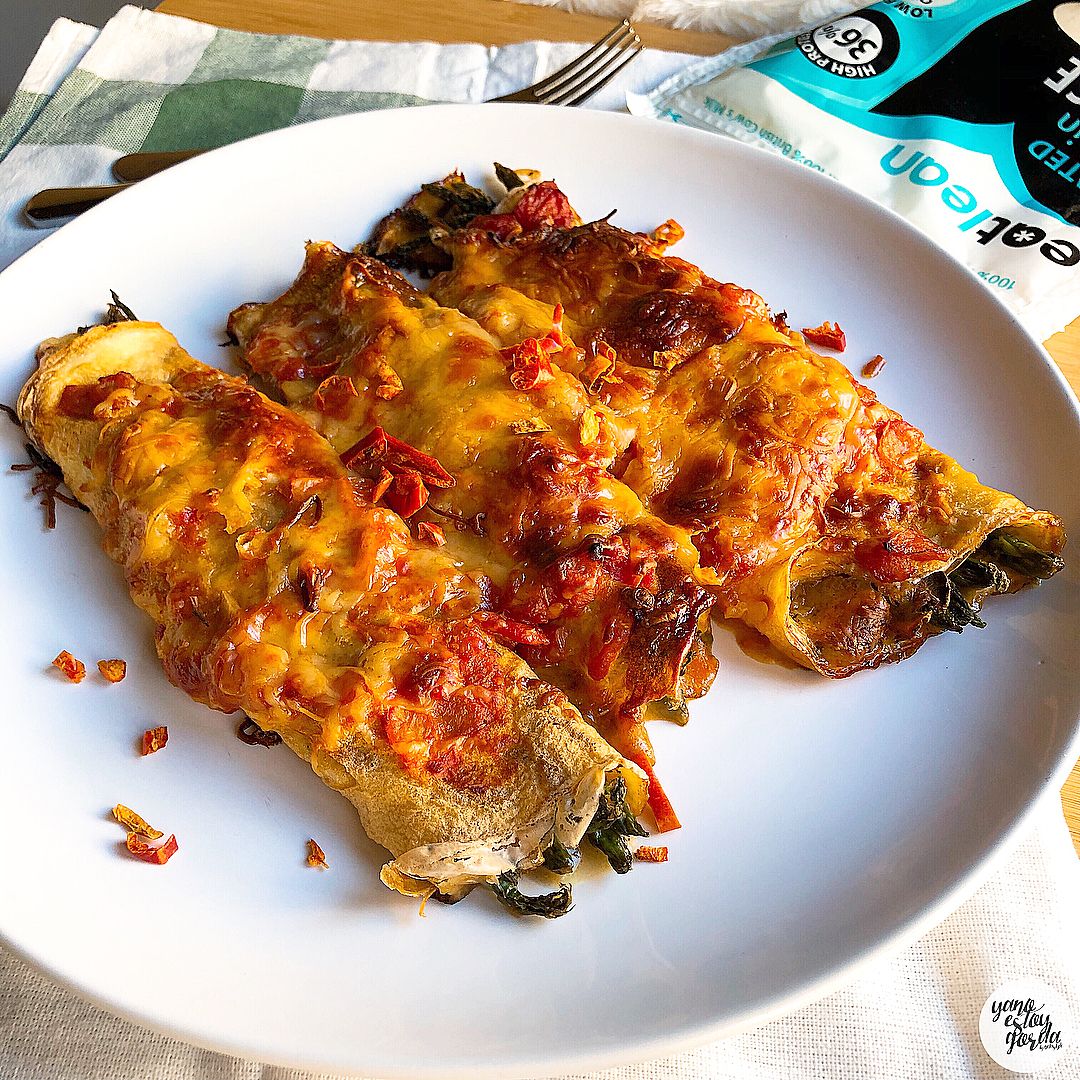 Falsos canelones con verduras y queso Falsos canelones con verduras y queso