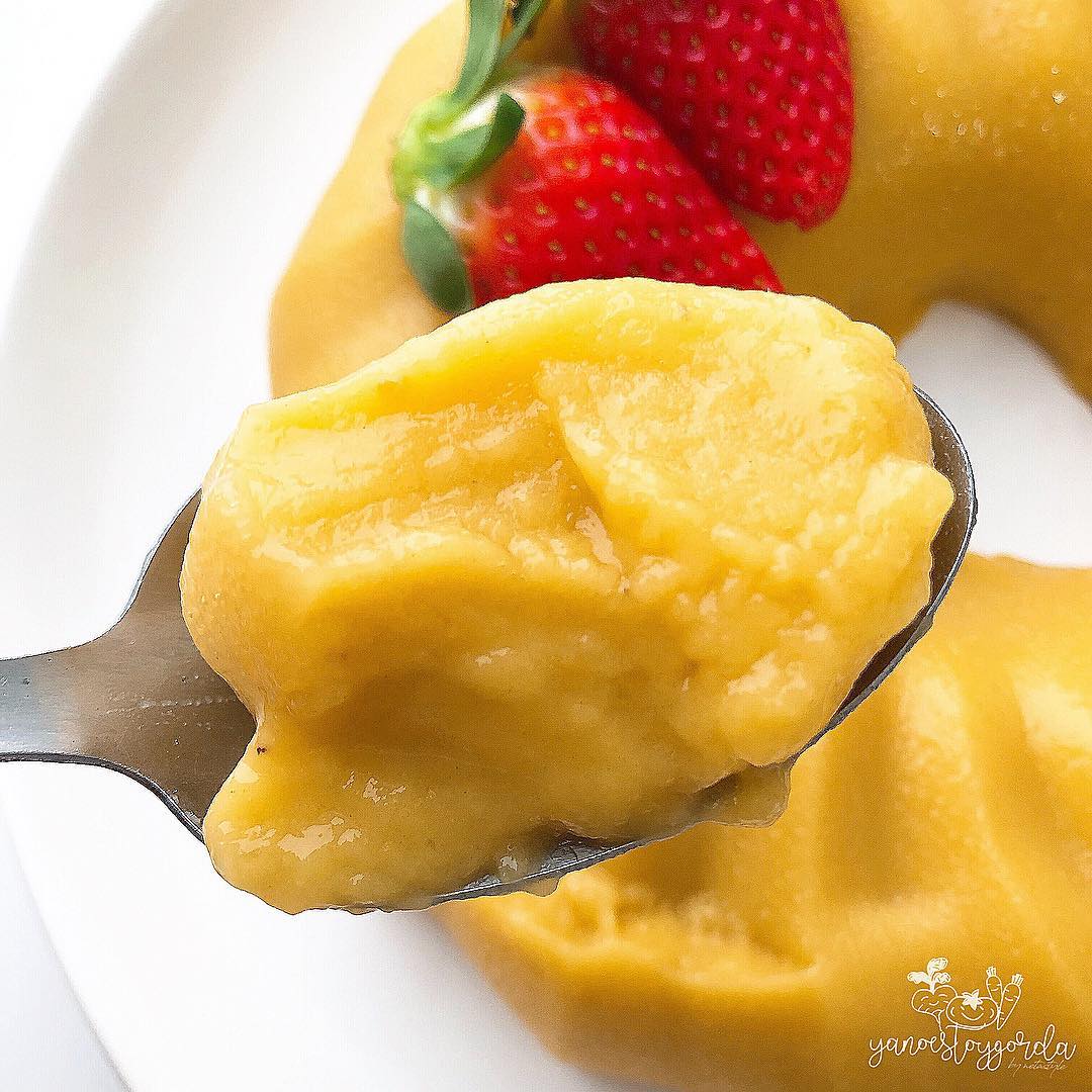 FLAN DE MANGO Flan de mango