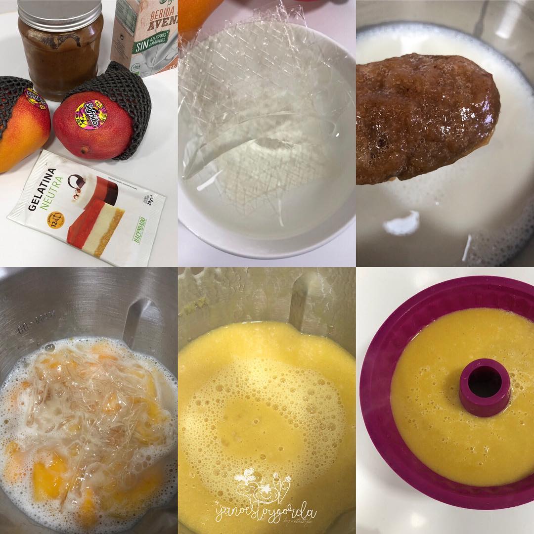 FLAN DE MANGO Flan de mango