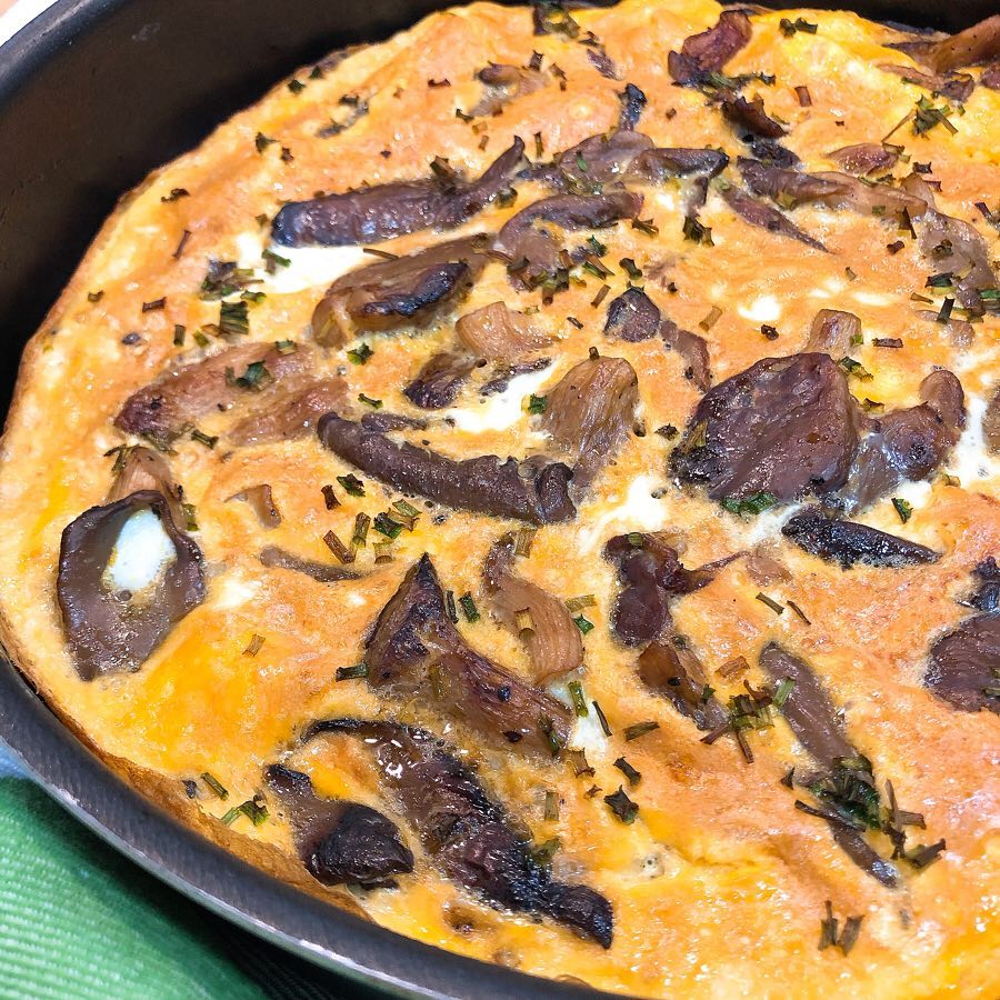 Tortilla de girgolas Tortilla de girgolas