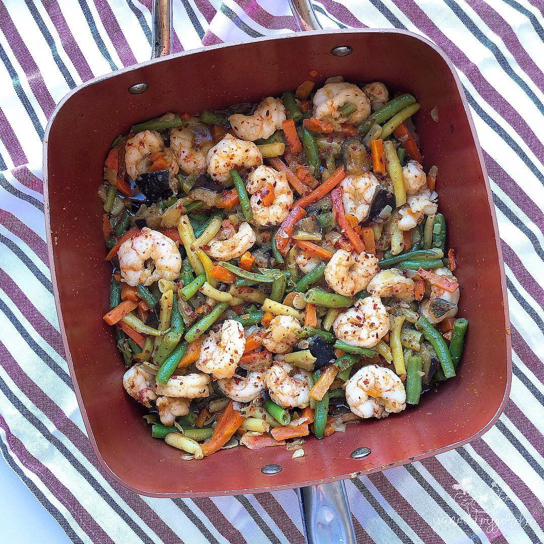VERDURAS CON GAMBAS VERDURAS CON GAMBAS