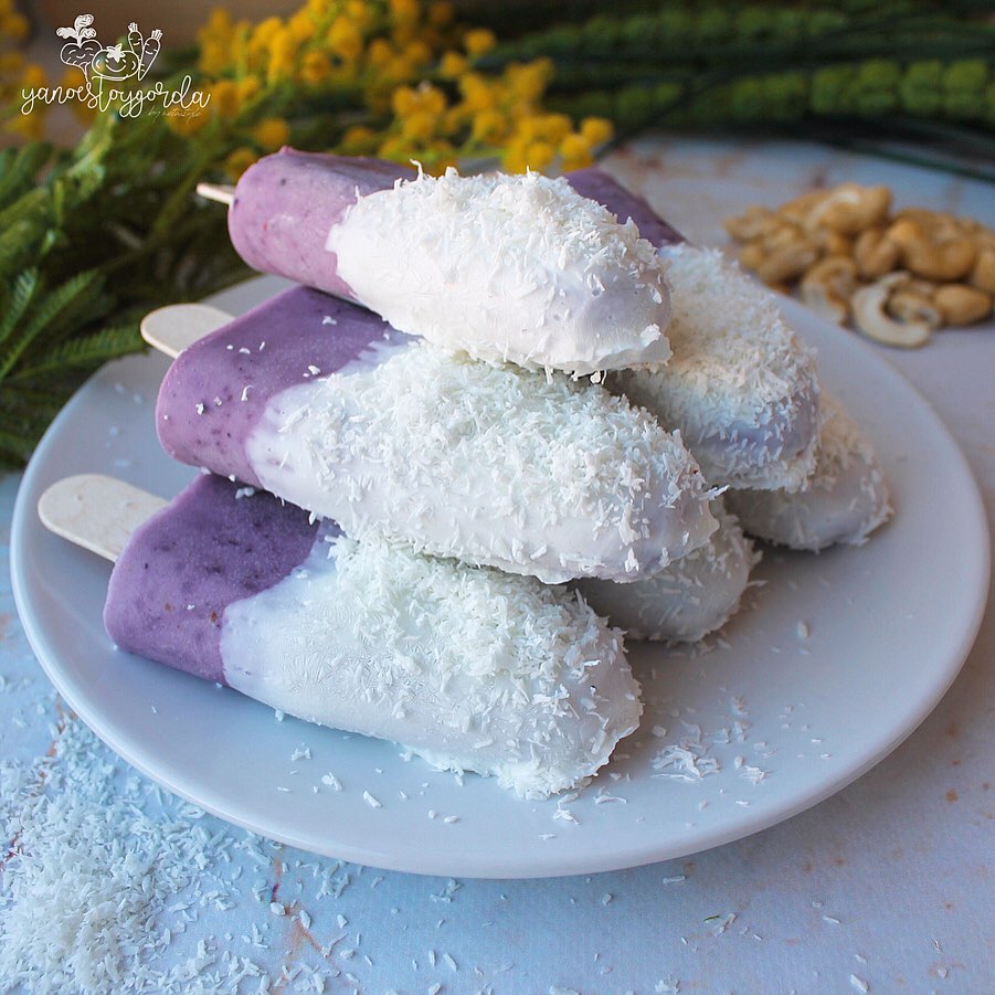 HELADOS DE ARÁNDANOS Y ANACARDOS