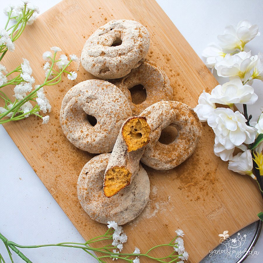 DONUTS DE CALABAZA NEVADITOS