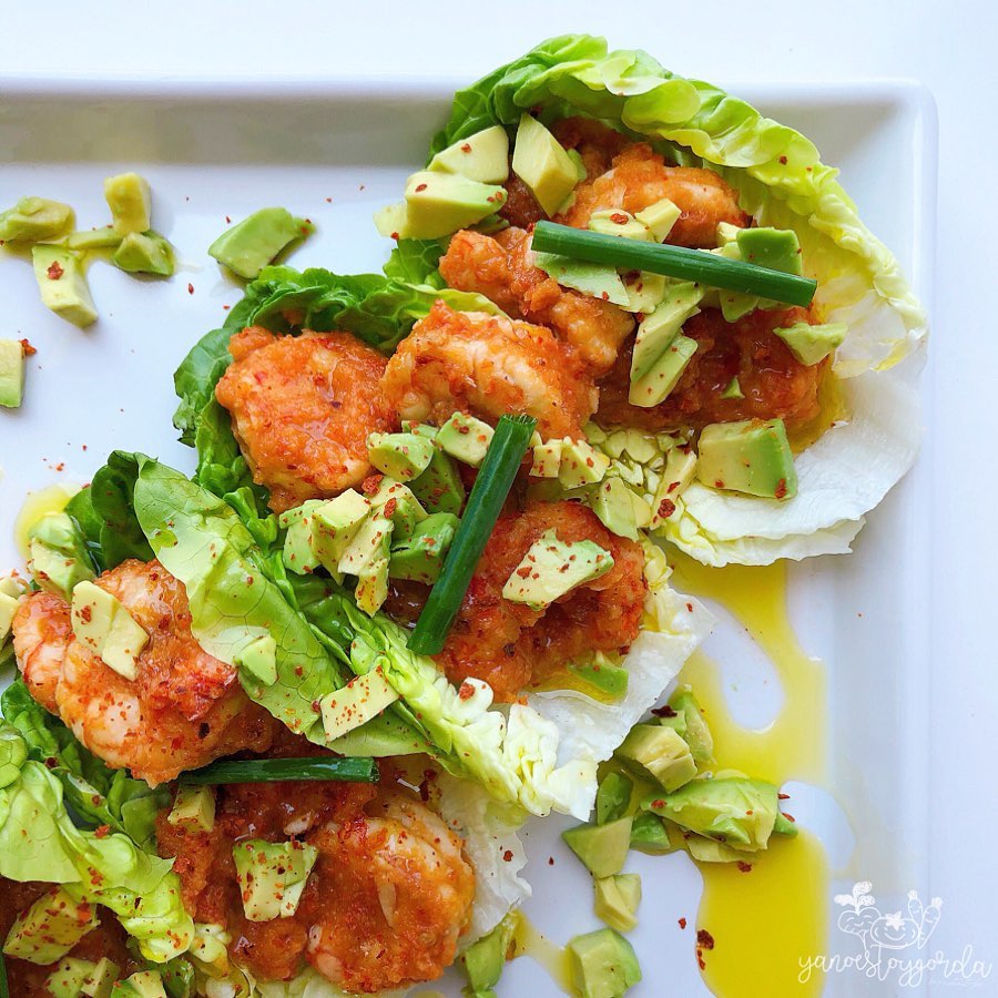 COGOLLOS CON GAMBONES EN ESCABECHE