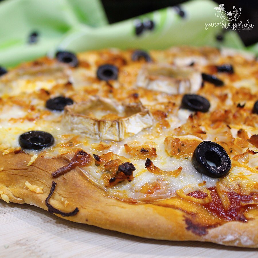PIZZA FAMILIAR DE ESPELTA CON POLLO